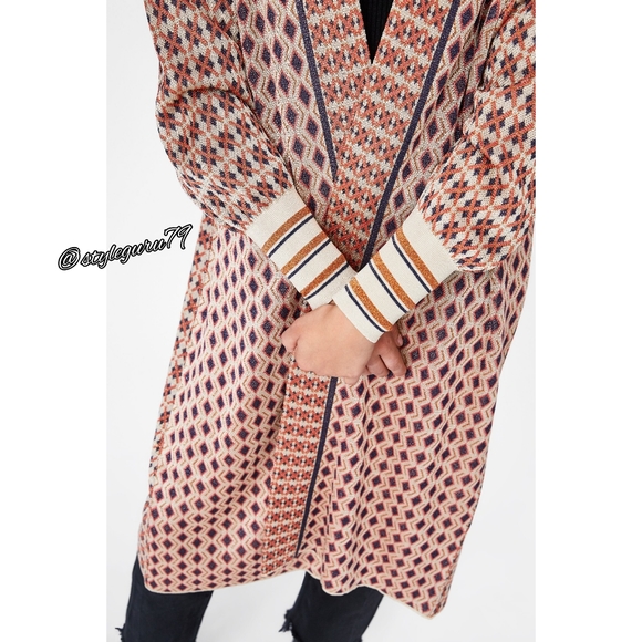 Zara Jackets & Coats Nwt Zara Special Edition Jacquard Coat Poshmark